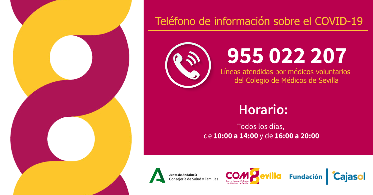 En este momento estás viendo Médicos y Cajasol habilitan un teléfono de información sobre el COVID-19