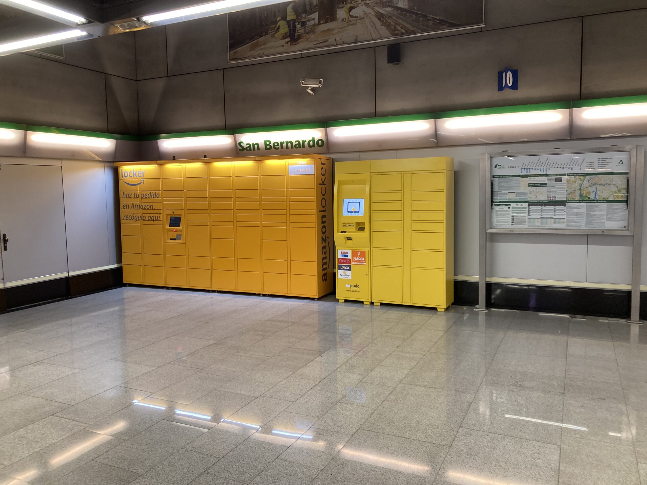 En este momento estás viendo Metro de Sevilla instala un punto inteligente de recogida de compras online en San Bernardo