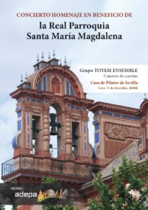 Lee más sobre el artículo Tótem Ensemble ofrecerá un concierto homenaje en beneficio de la Real Parroquia Santa María Magdalena