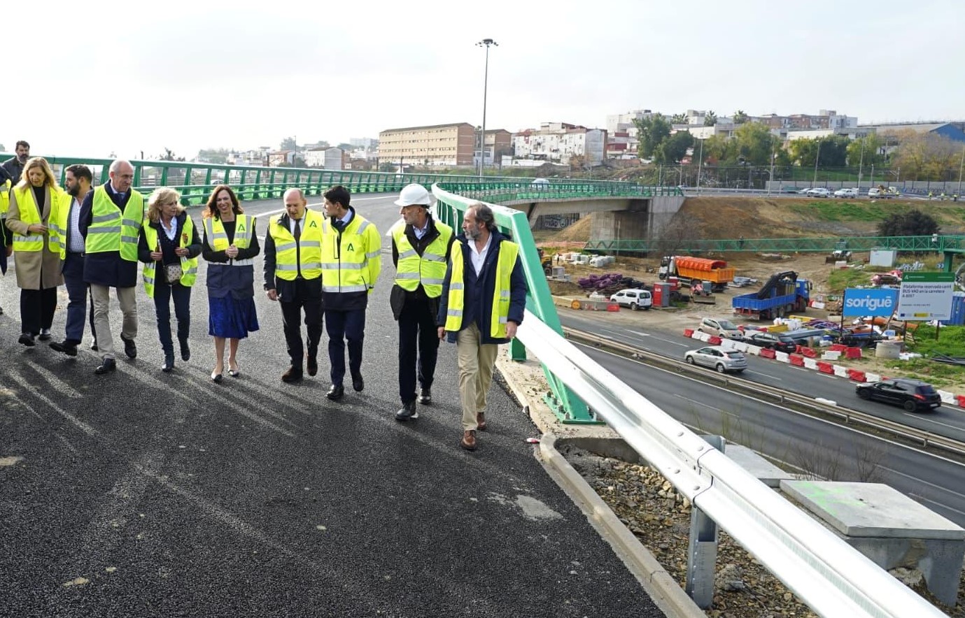 El primer carril BUS-VAO de entrada a Sevilla desde el Aljarafe estará listo en febrero