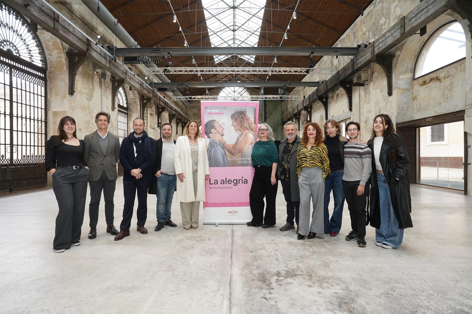La Alegría se estrena en Sevilla en la Real Fábrica de Artillería los días 26, 27 y 28 de marzo