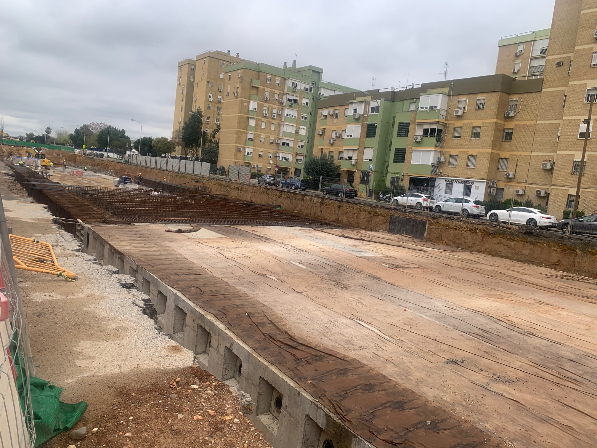 La Junta finaliza la ejecución de los muros del túnel de la Línea 3 Norte del Metro en Pino Montano