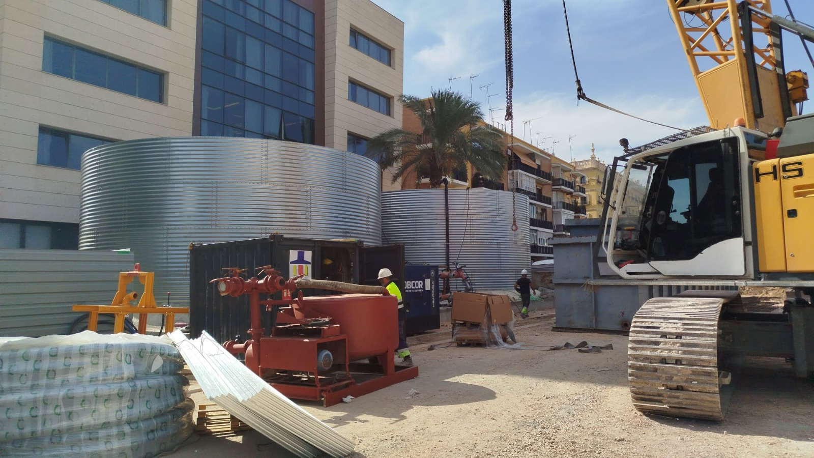 Comienzan los trabajos para la ejecución del túnel de la Línea 3 bajo el aparcamiento del Hospital Macarena