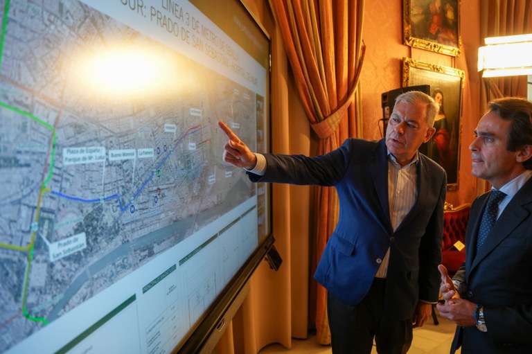 Ayuntamiento y Junta garantizan el soterramiento de la línea 3 del Metro en Los Bermejales y Bellavista