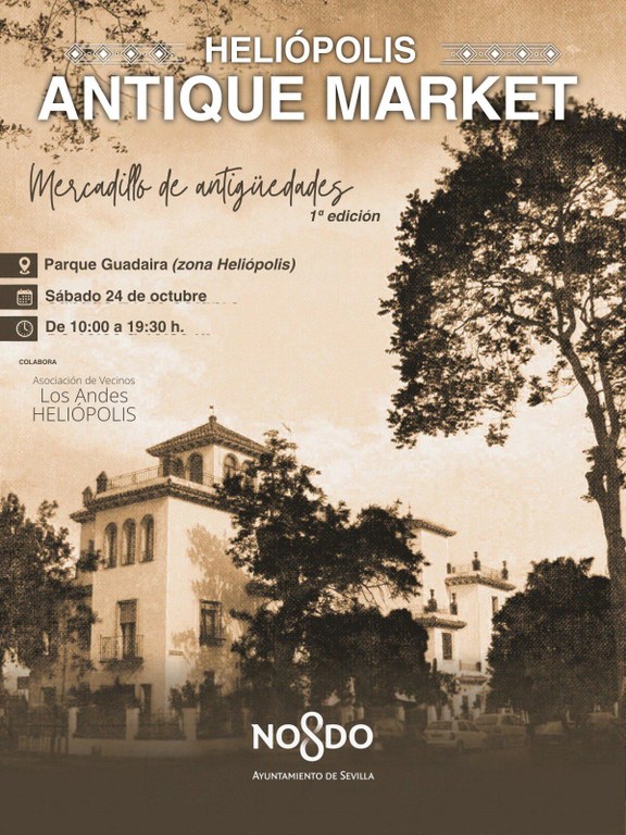 En este momento estás viendo El Parque Guadaíra acoge este sábado el primer encuentro nacional de anticuarios ‘Heliópolis Antique Market’