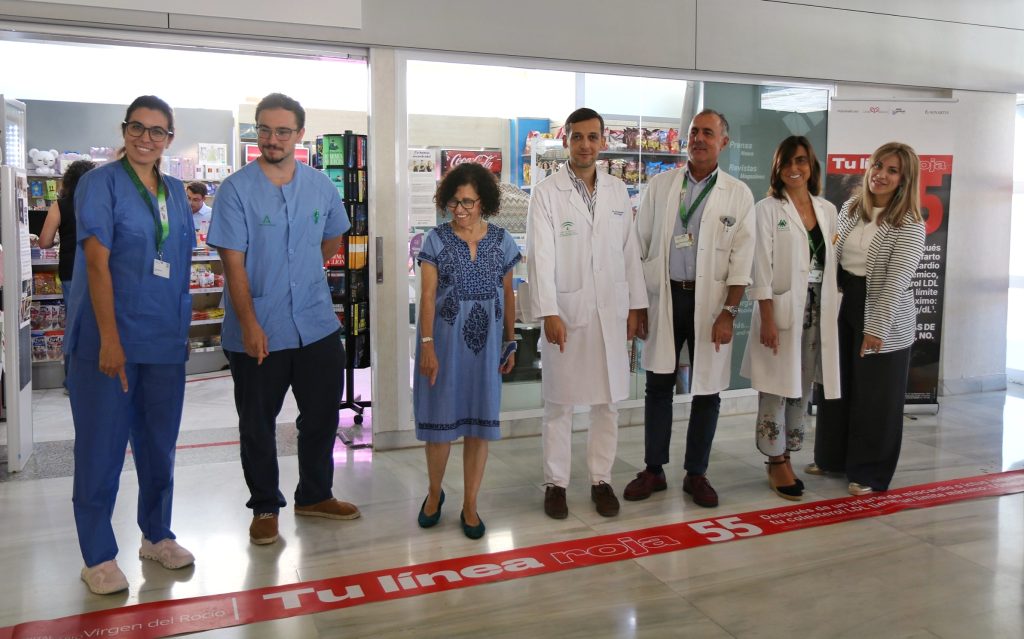 Tu Línea Roja 55’ llega al Virgen del Rocío para concienciar sobre los riesgos del colesterol